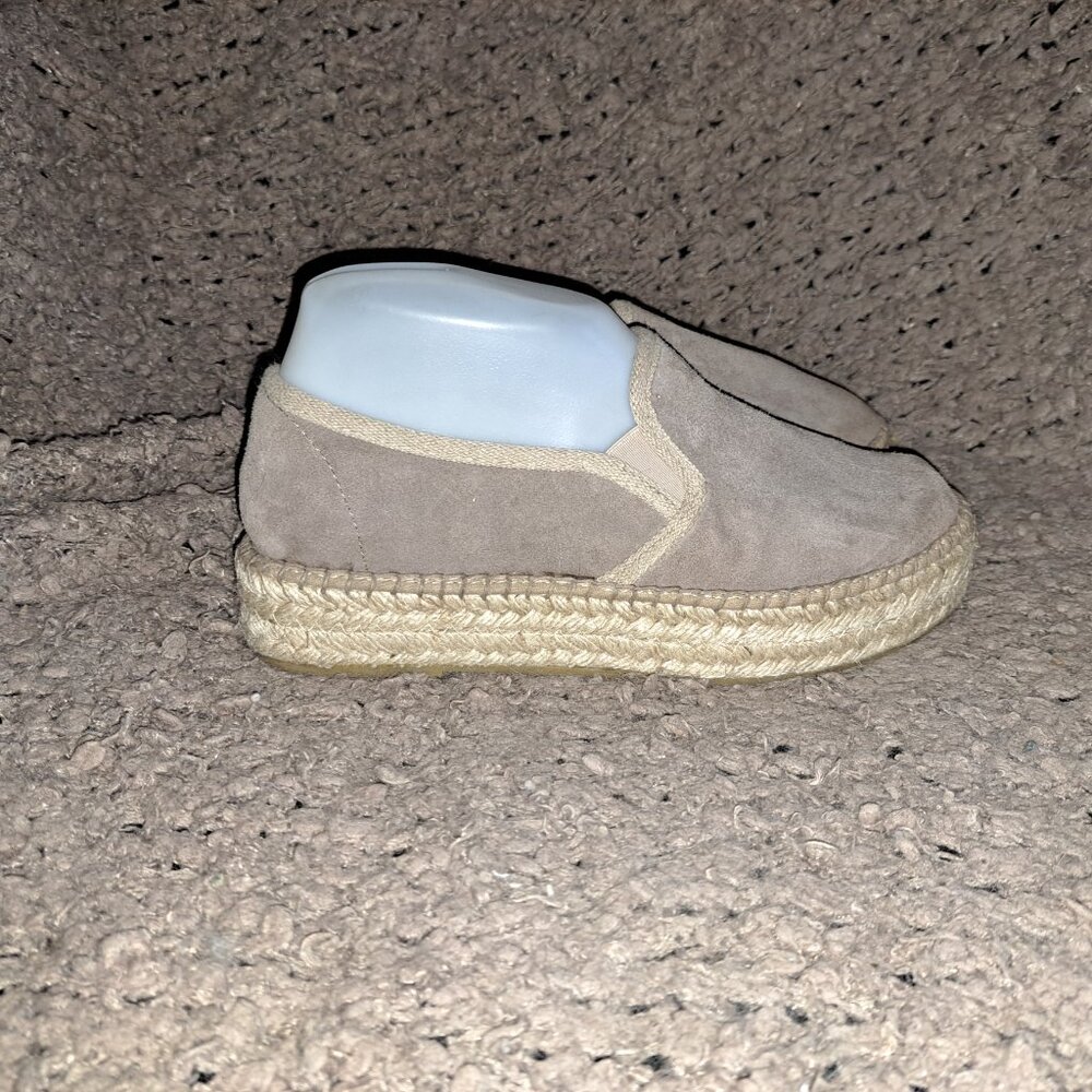 TONI PONS-Origens-Flatform Espadrilles-Light Brown Suede-Sz 37-Near Mint - Picture 5 of 8